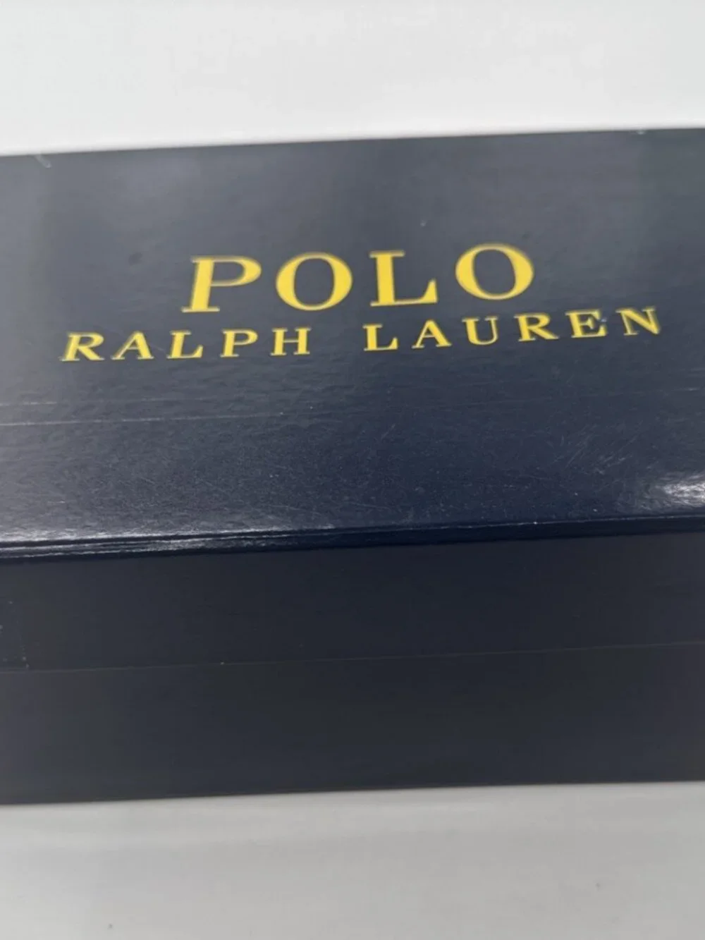Ralph Lauren Polo Shoes Toddler Boys 10 Blue Sneakers Lace Up Canvas with Box